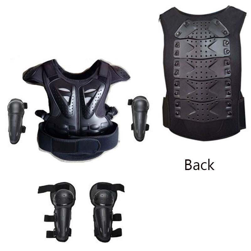 Motorcycle Gear Kids - Gilet Protettivo per Bambini CE, Armatura