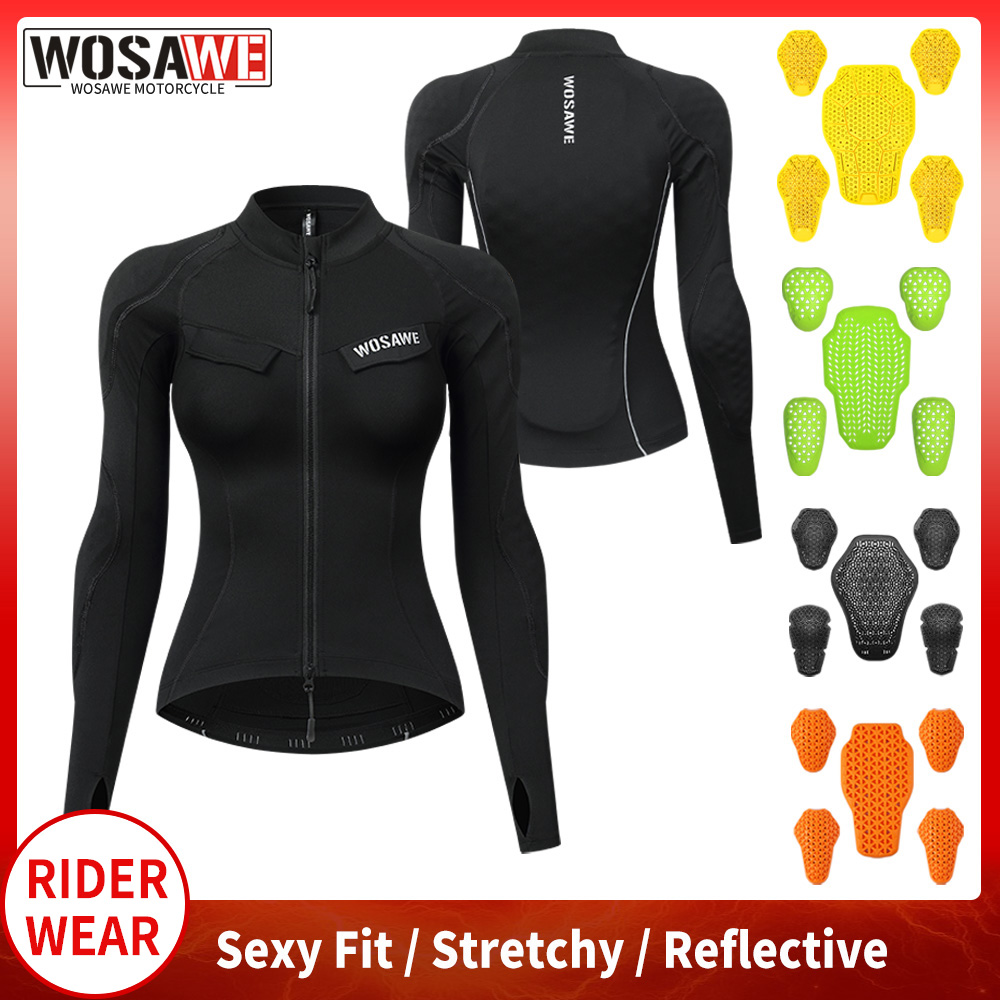Motorcycle Gear Jacket Women - WOSAWE Giacca da Moto Estiva da