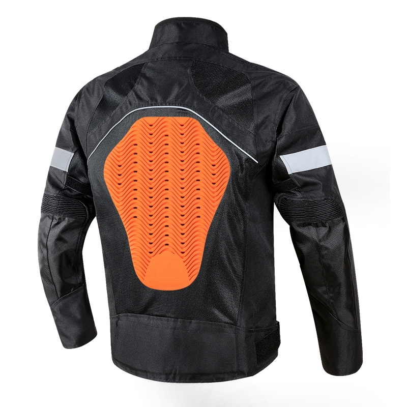 Motorcycle Gear Jacket Women - Uomo Donna Arancione Universale Certificato CE