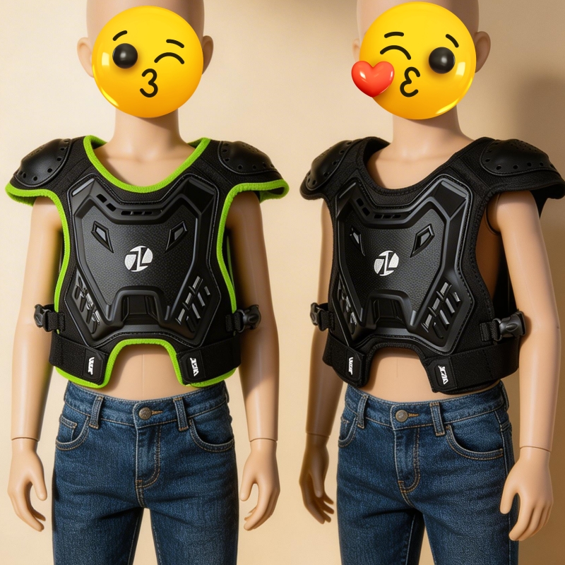 Motorcycle Gear Kids - Giubbotto Protettivo per Bambini, Protezione per