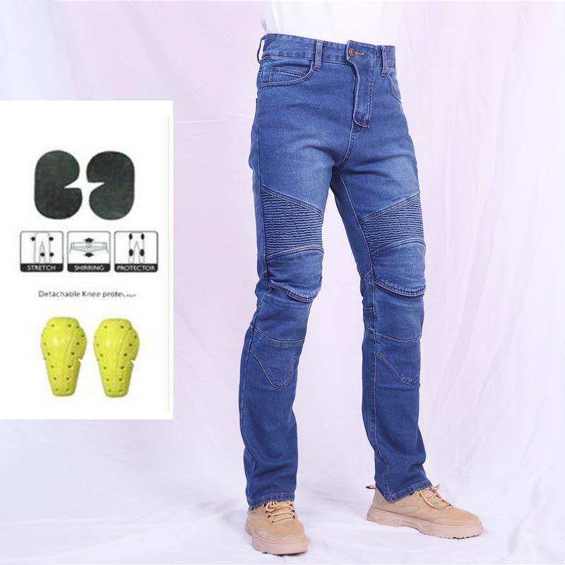 Motorcycle Gear Testing - Jeans da Moto per Uomo, Pantaloni