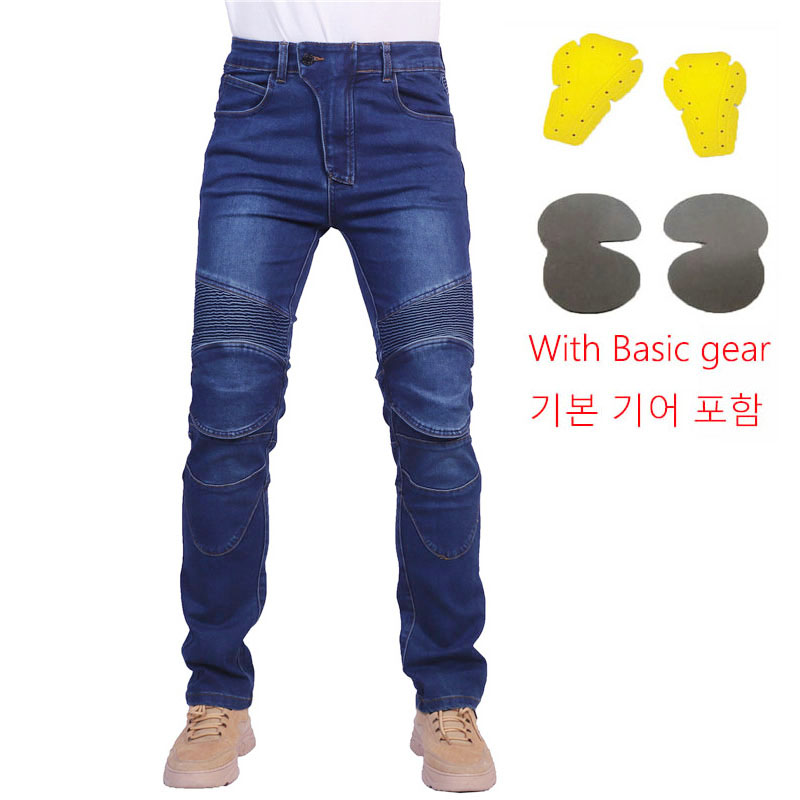 Motorcycle Gear Testing - Jeans da Moto per Uomo, Pantaloni