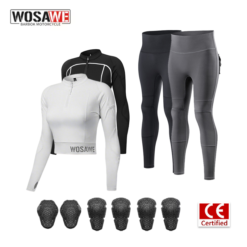 Motorcycle Gear Jacket Women - WOSAWE Completo da Moto Estivo per