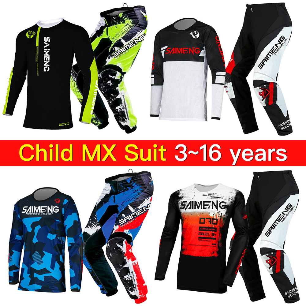 Motorcycle Gear Kids - Tuta da Enduro per Bambini, Abbigliamento